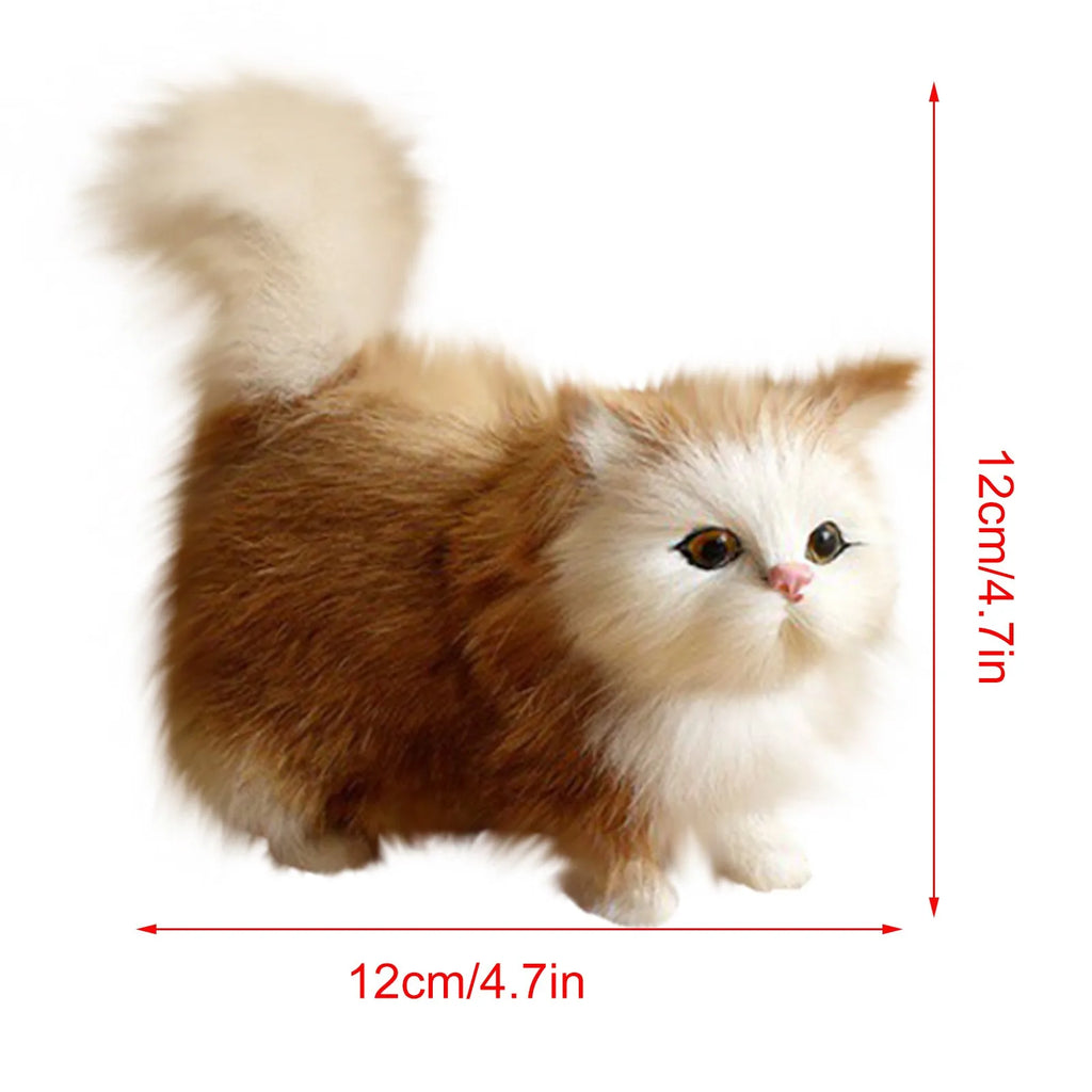 Realistic Simulation Cat Plush Toy – Stuffed Kitten Gift Stuffed Animal Plush Babs