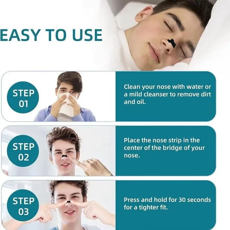 30-Pack Nasal Breathing Strips for Better Sleep & Airflow Nasal Breathing Strips Babs