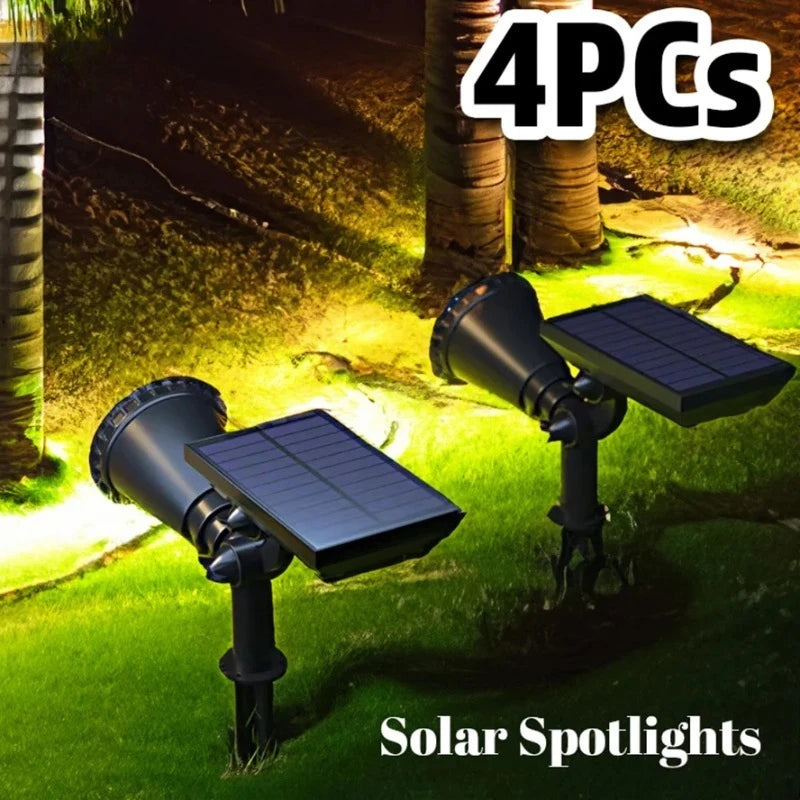 RTONTR Solar Spotlight Outdoor Waterproof Dimmable Garden Light Solar Garden Spotlight Babs