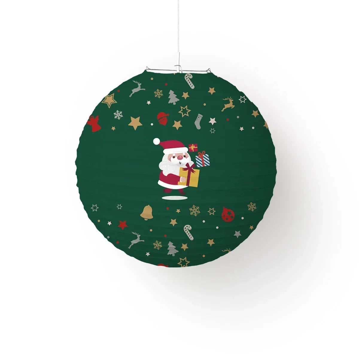 Holiday Paper Lantern Decor Set – Party & Christmas Ornaments Paper Lantern Set Babs 30cm Santa Claus 1pcs