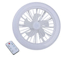 LEENKEA E27 2-in-1 LED Fan Bulb with Remote Control LED Fan Bulb Babs White light