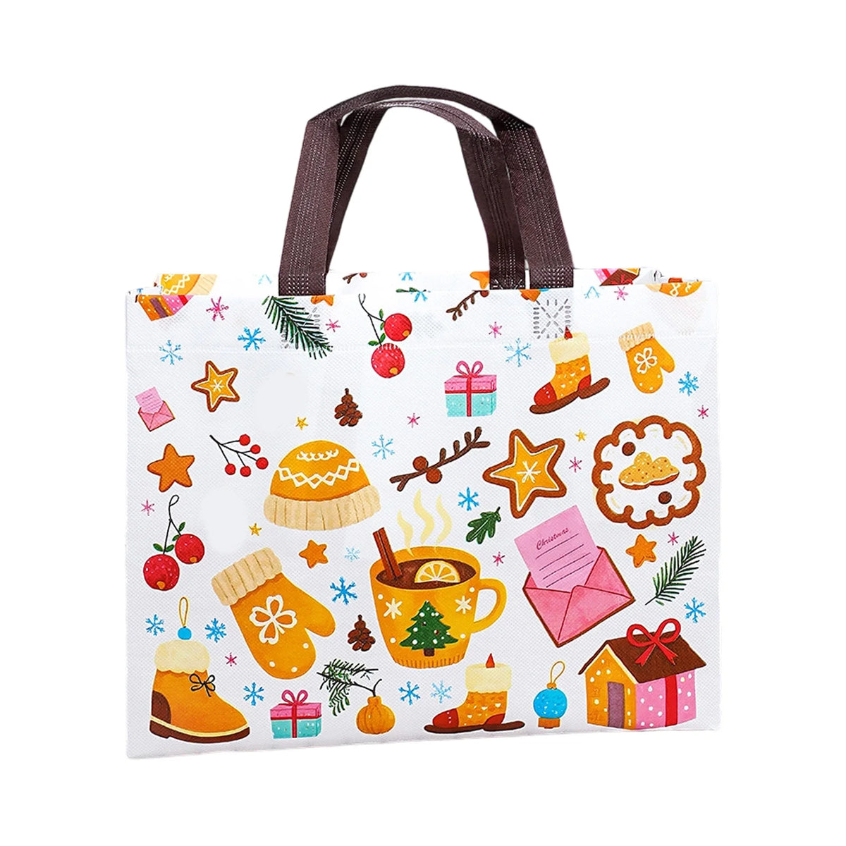 Reusable Non-Woven Christmas Gift Bags with Handles Christmas Gift Bags Babs One Size One Size C
