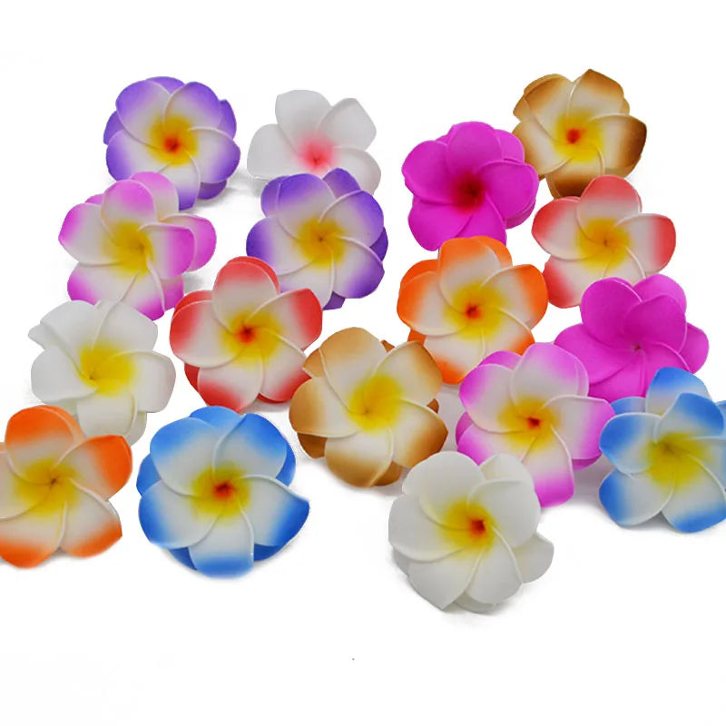 10pcs Plumeria Frangipani Foam Artificial Flowers for Wedding & Party Artificial Flowers Babs
