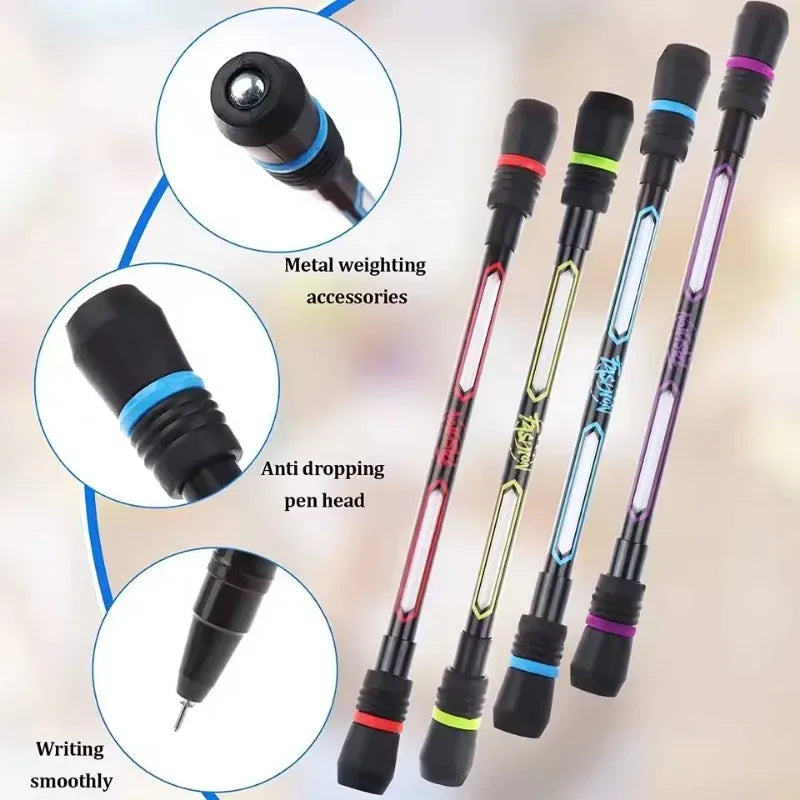 Spinning Trick Pen Set – Rotating Finger Roll Pen for All Ages Spinning Trick Pen Babs