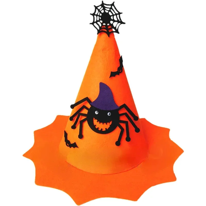 Halloween Pumpkin Hat | Kids & Adults Costume Prop – Orange Halloween Costume Hat Babs 6a One size