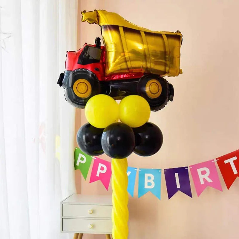 Mini Vehicle Foil Balloons – Construction & Fire Party Décor 5-50pcs Party Foil Balloons Babs