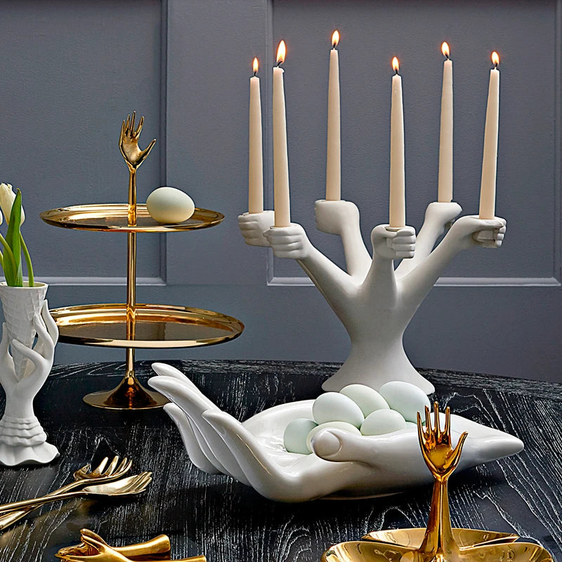Nordic White Candle Holders – Wedding & Home Decor Candlestick Candle Holder Babs