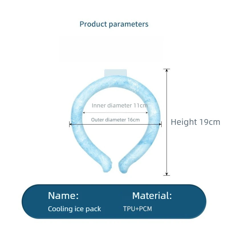 Reusable Gel Neck Cooling Ring – Wearable Summer Ice Pack Neck Cooling Ring Babs