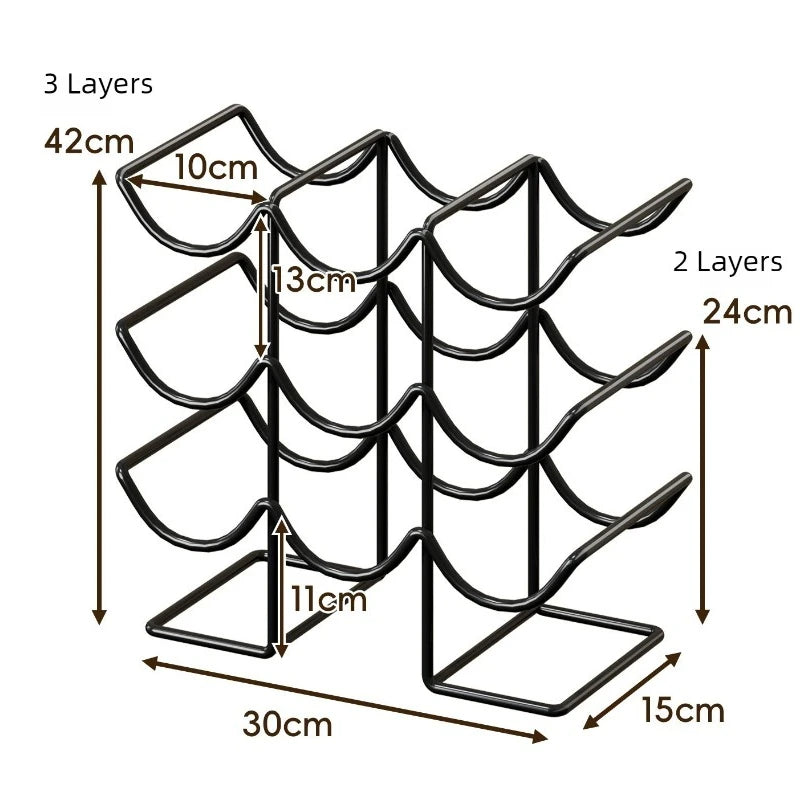 Decorative Iron Wine Rack – Luxury Modern Display Holder Decorative Wine Rack Babs