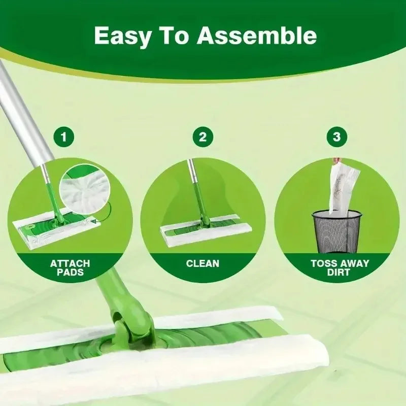 Disposable Microfiber Mop Cloths – Electrostatic Floor Wipes Disposable Mop Pads Babs