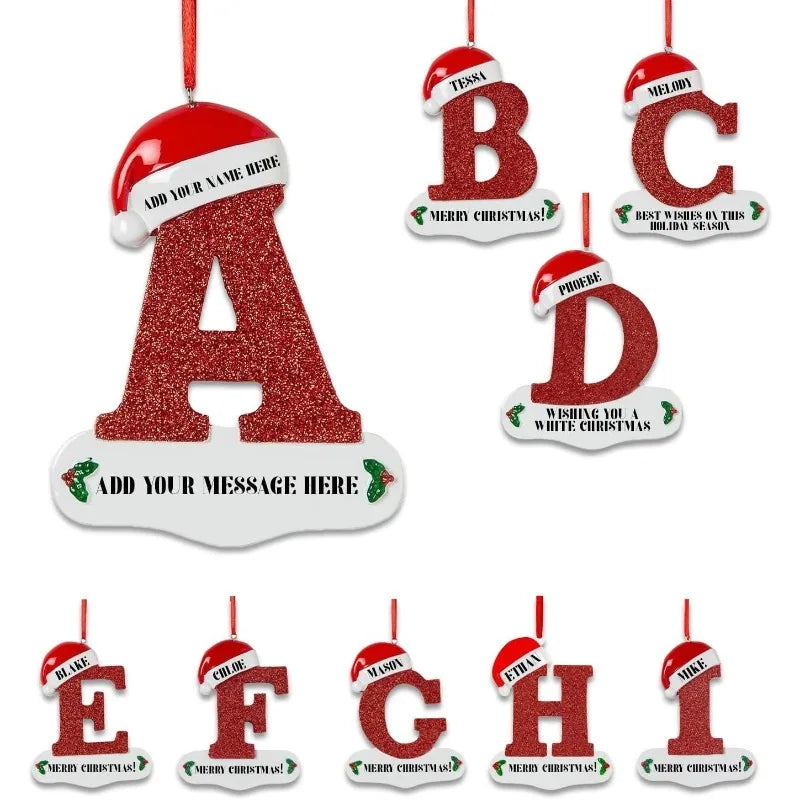 3D Alphabet Christmas Ornaments – DIY Letter Pendants Christmas Ornaments Babs