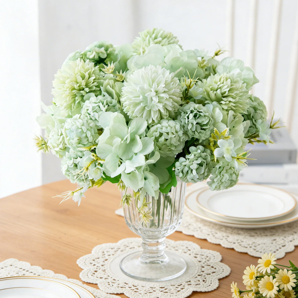 Silk Hydrangea Artificial Flowers for Wedding & Home Décor Artificial Silk Flowers Babs