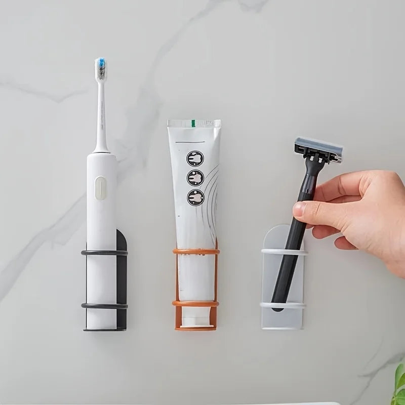 Wall Mounted Electric Toothbrush Holder – Self-Adhesive Metal Toothbrush Wall Holder Babs