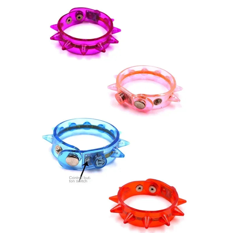LED Light-Up Spiky Glow Bracelet – Party Wristband for All Ages LED Glow Bracelet Babs