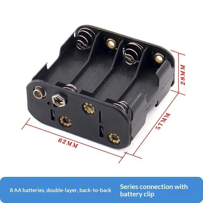AA LR6 Battery Holder 2–8 Slots | DIY Electronics & Physics Battery Holder Babs A7
