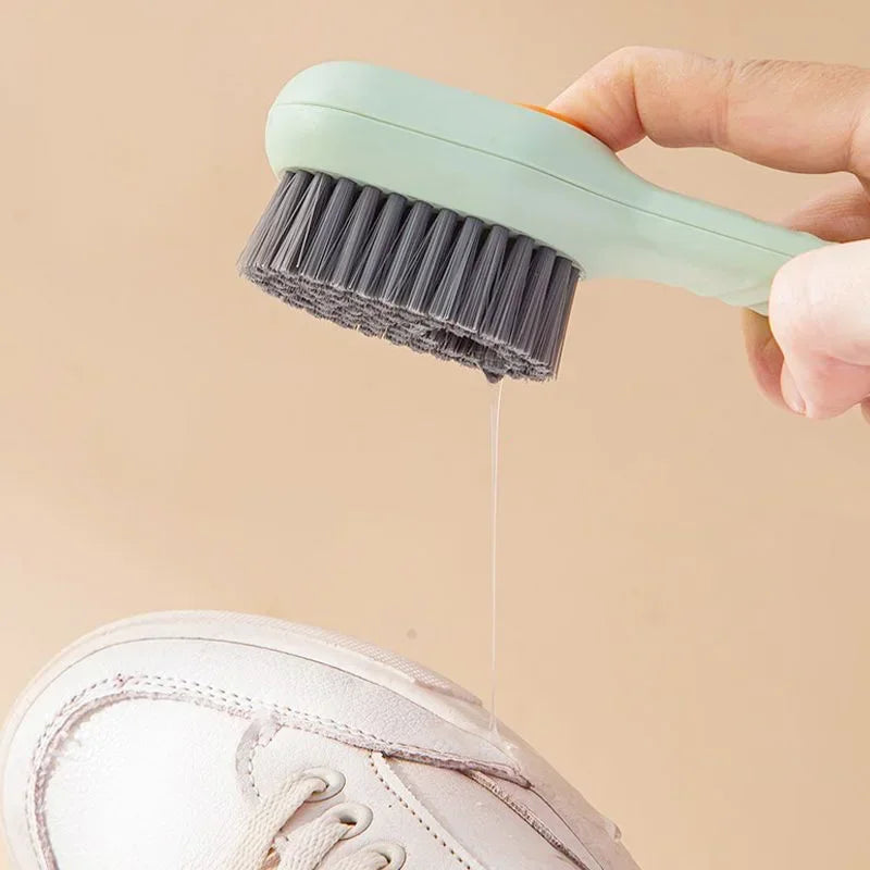 Multifunction Shoe Brush with Auto Soap Dispensing & Soft Bristles Cleaning Shoe Brush Babs
