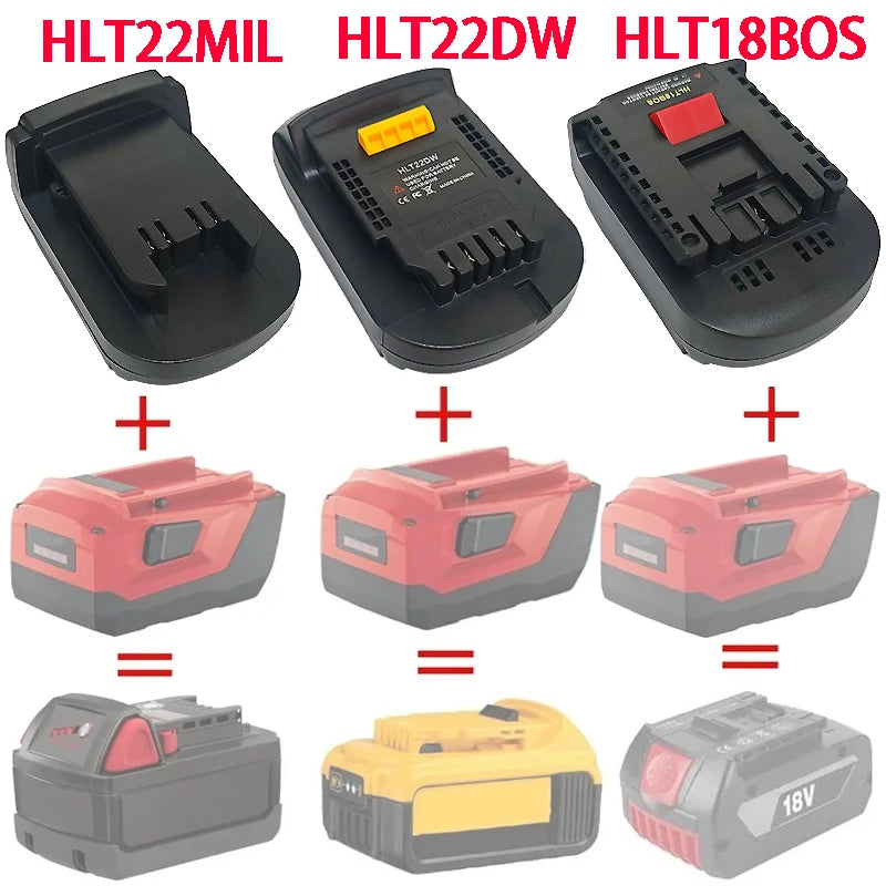 Hilti B22 22V Battery Adapter for DeWalt Milwaukee Bosch 18/20V Battery Adapter Babs