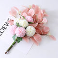 45cm Silk Artificial Chrysanthemum Bouquet for Home & Weddings Artificial Flower Bouquet Babs White Pink 1Pcs