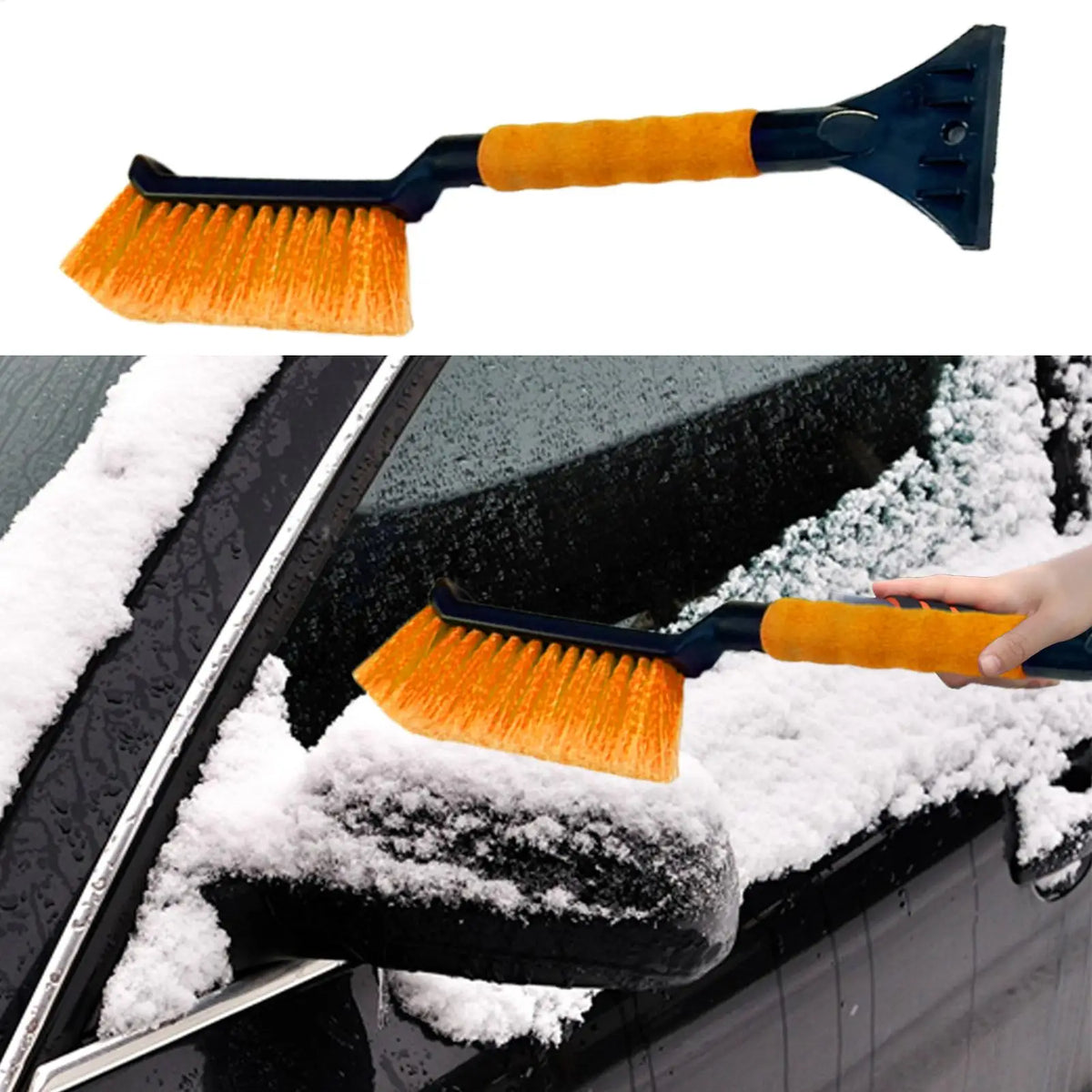 2-in-1 Car Snow Brush & Ice Scraper – Ergonomic Foam Grip Car Snow Brush Babs
