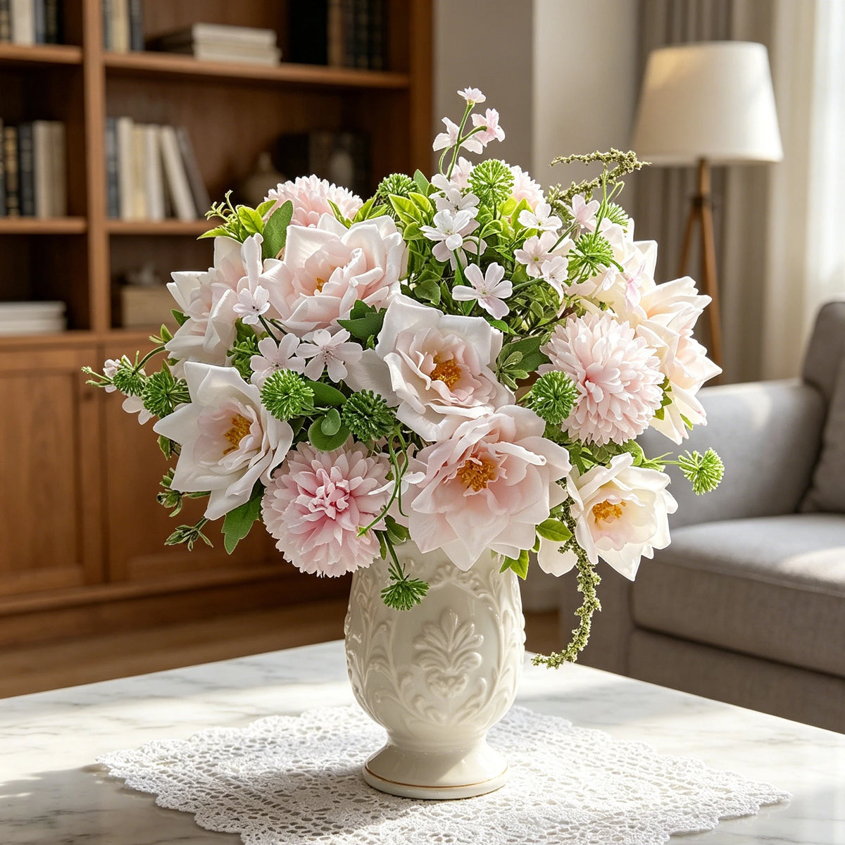 Silk Artificial Rose Bouquet – Wedding & Home Décor Flowers Artificial Flower Bouquet Babs