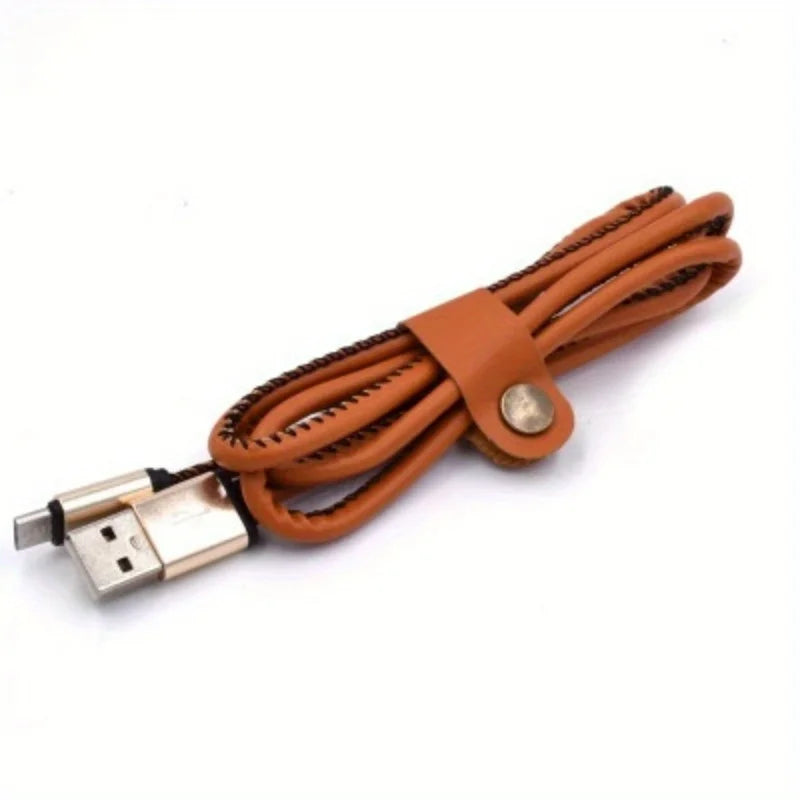 10pcs Faux Leather Cable Ties – Wire & Earphone Organizer Cable Organizer Wrap Babs