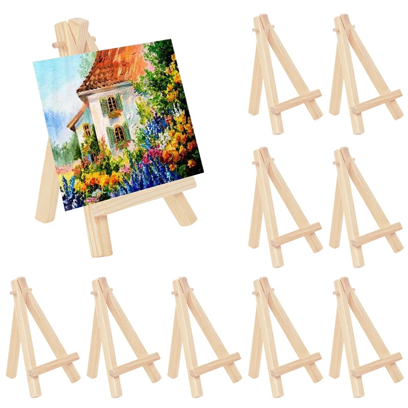 5-Pack Wooden Mini Easel Stands for Wedding, Photo & Art Display Mini Easel Stand Babs