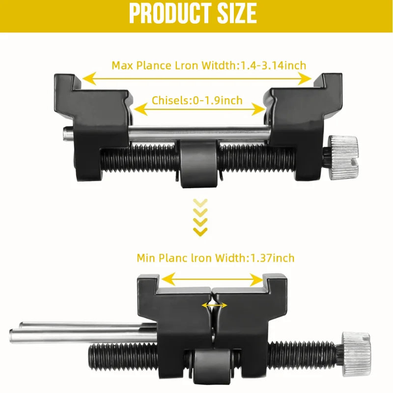 HOMEFISH Honing Guide Jig – Chisel & Plane Iron Angle Sharpener Honing Guide Jig Babs