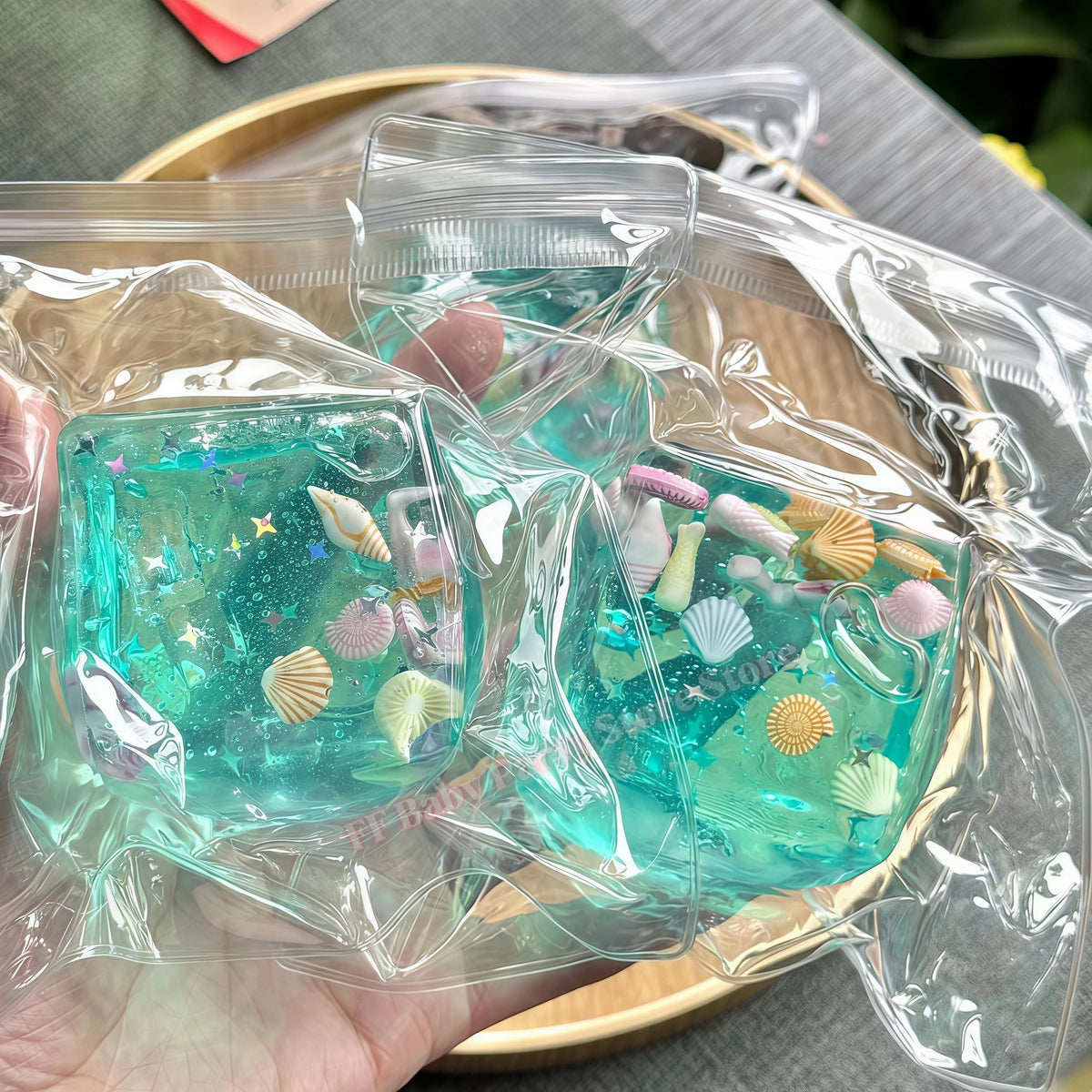 Ocean Shell Slow Rising Squishy Sensory Fidget Toy – Mochi Ball Squishy Fidget Toy Babs