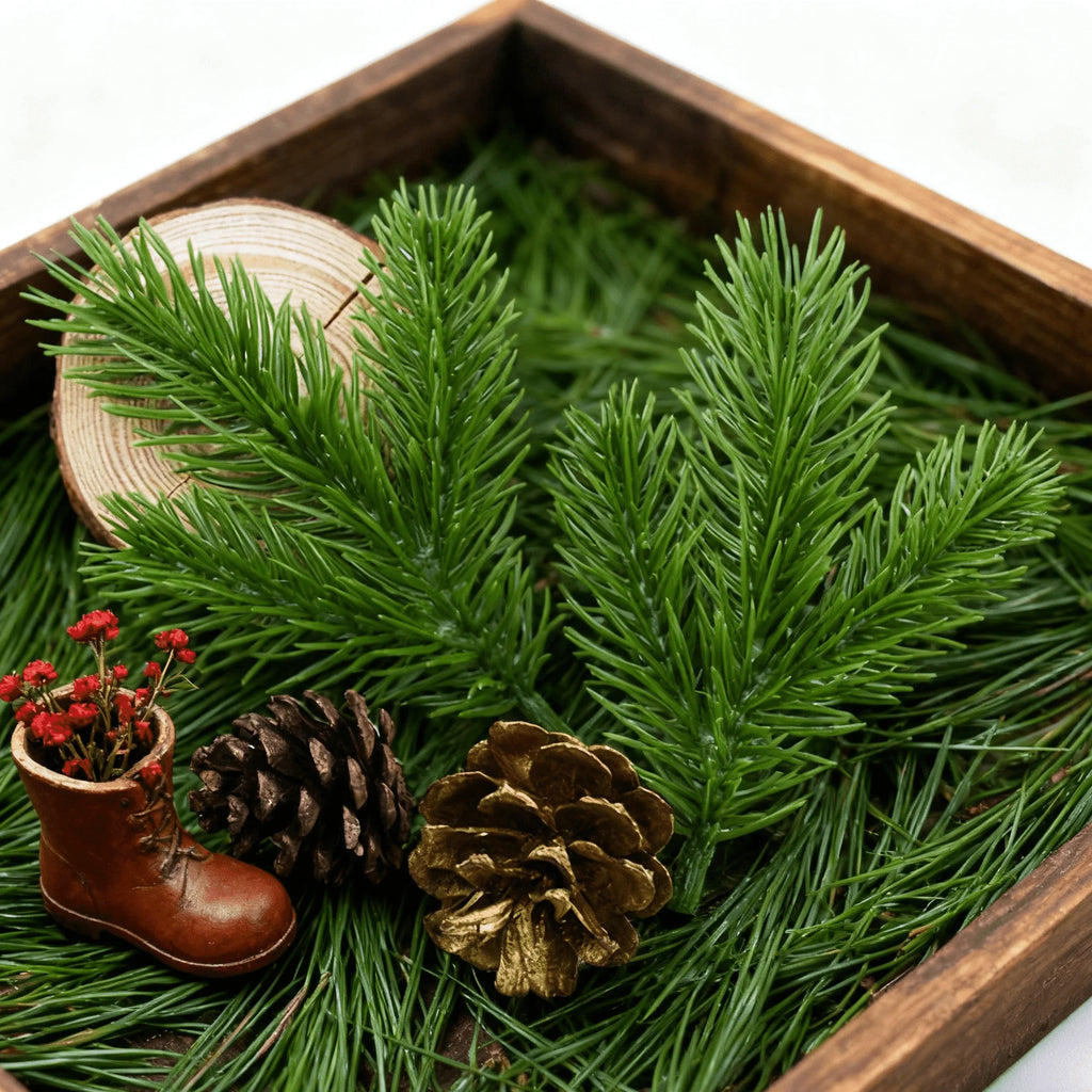 Artificial Mini Green Tree Branches Christmas & Wedding Décor Artificial Plant Sprigs Babs