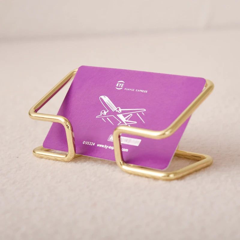 Metal Business Card Holder Desktop Stand | Office Organizer Business Card Holder Babs