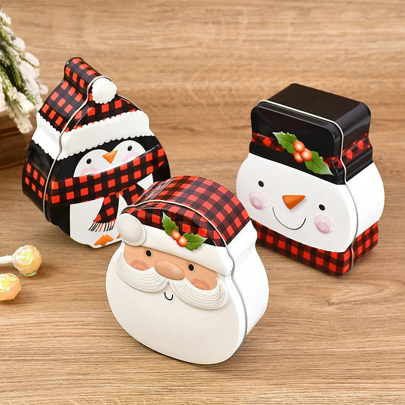 Christmas Gingerbread Iron Candy Gift Box – Xmas Home Decor Holiday Gift Box Babs
