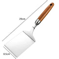 Stainless Steel Square Spatula – Wood Handle BBQ & Kitchen Cooking Spatula Babs Wooden Handle