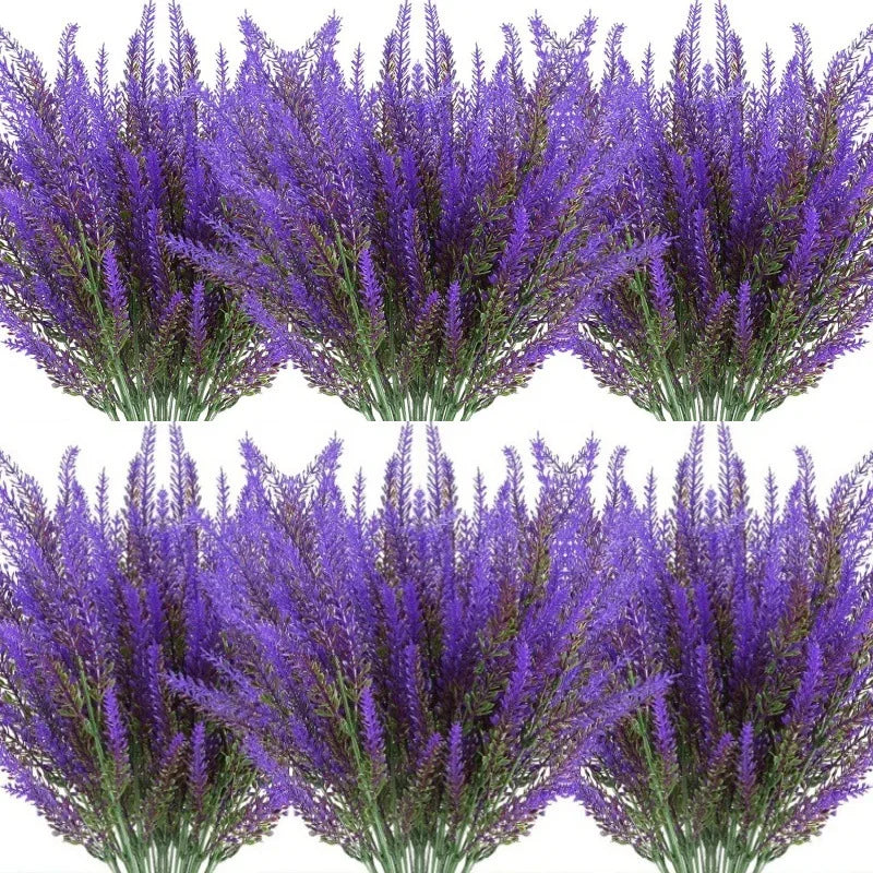 UV Resistant Artificial Lavender Branches – Outdoor Faux Flowers Artificial Flower Branches Babs
