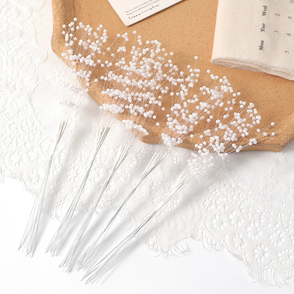 10Pcs Pearl Bouquet Wreath Set – Wedding & Party DIY Decor Wedding Party Decor Babs White 10Pcs