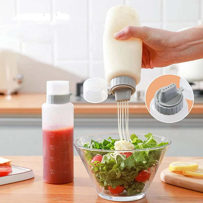 350ml 5-Hole Condiment Squeeze Bottle | Sauce Dispenser Condiment Squeeze Bottle Babs