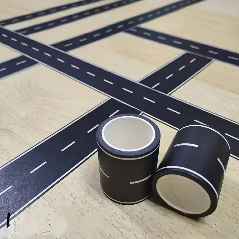 Cartoon DIY Road & Railway Paper Tape – Kids Play Tape Kids Play Tape Babs