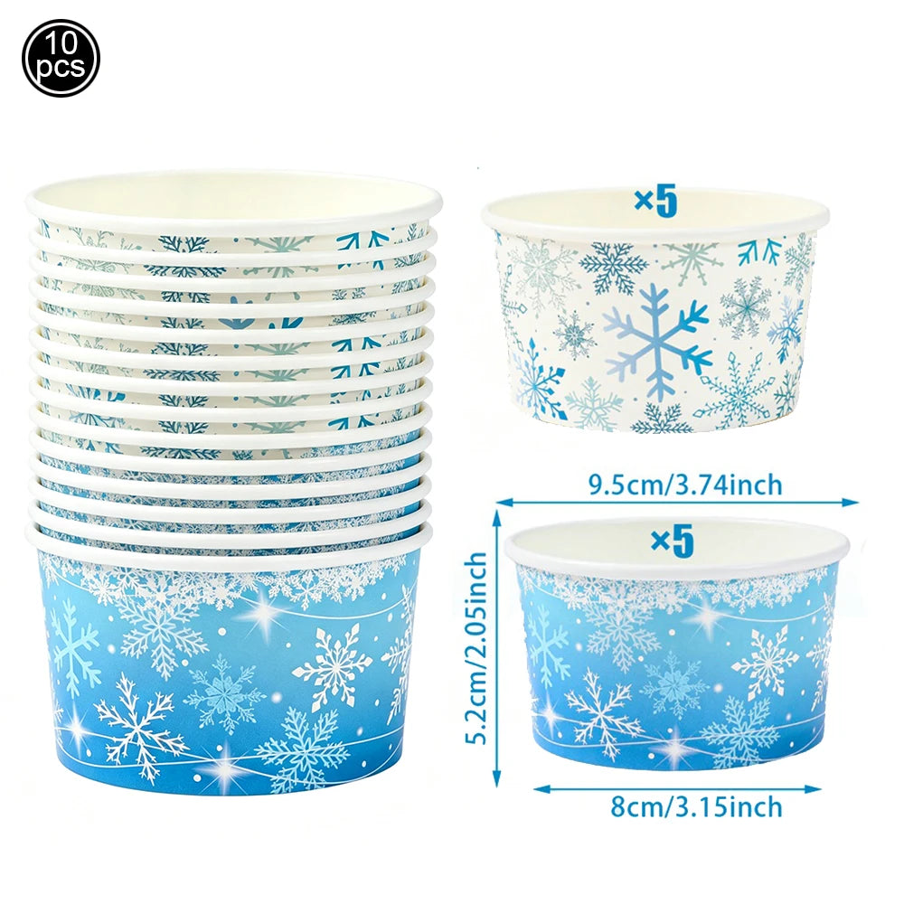 Frozen Winter Birthday Party Supplies – Plates, Cups & Balloons Party Supplies Set Babs Fluorescence Yellow As pictures show
