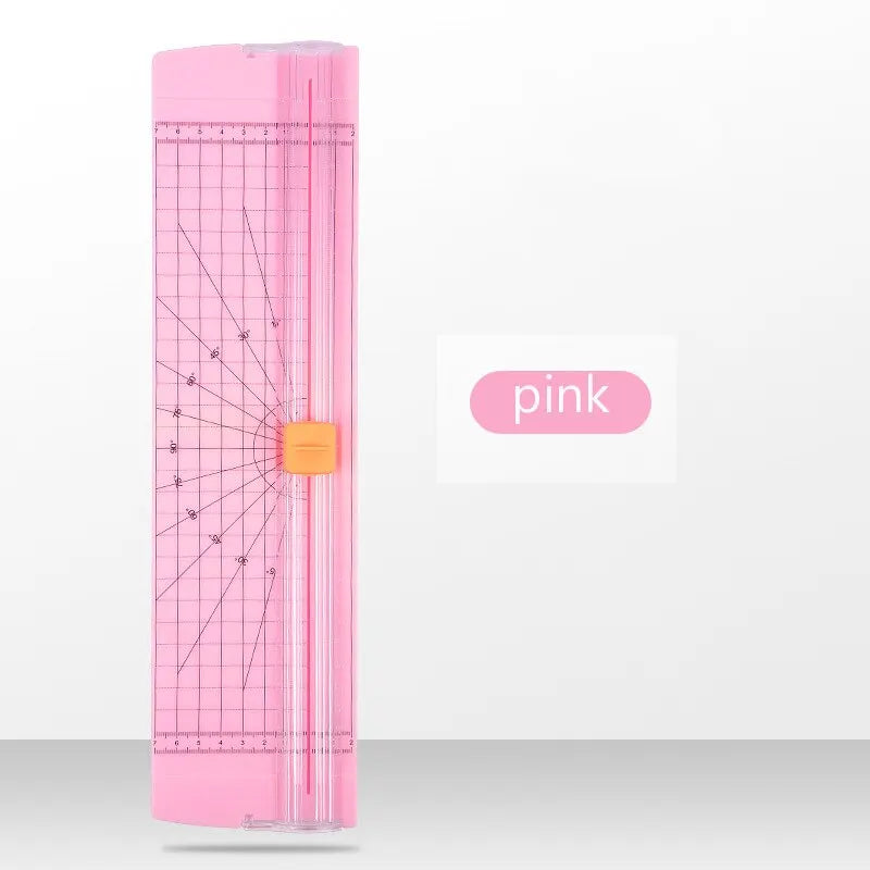 A4 Guillotine Paper Cutter with Safety Guard for Office & Craft Guillotine Paper Cutter Babs pink