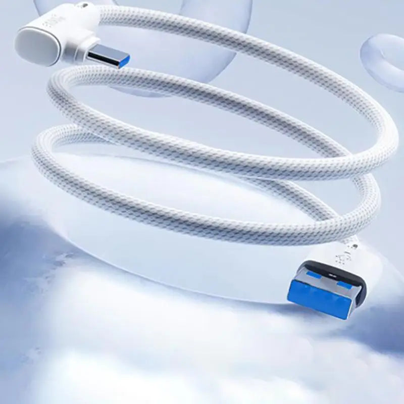 240W USB-A to USB-C 90° Elbow Fast Charging Cable 1M–2M USB-C Charging Cable Babs