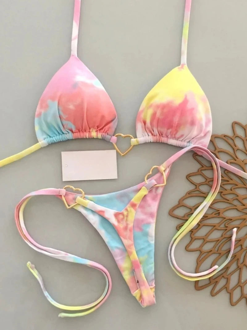 Women's Push Up Micro Bikini Set – Brazilian String Swimwear Women's Bikini Set Babs