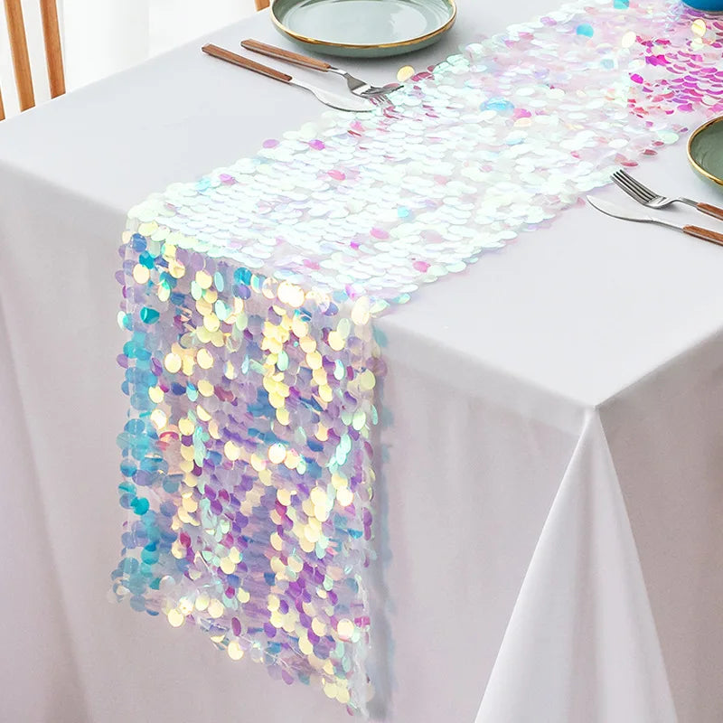 Glitter Sequin Tablecloth for Wedding & Birthday Party Decor Sequin Tablecloth Babs