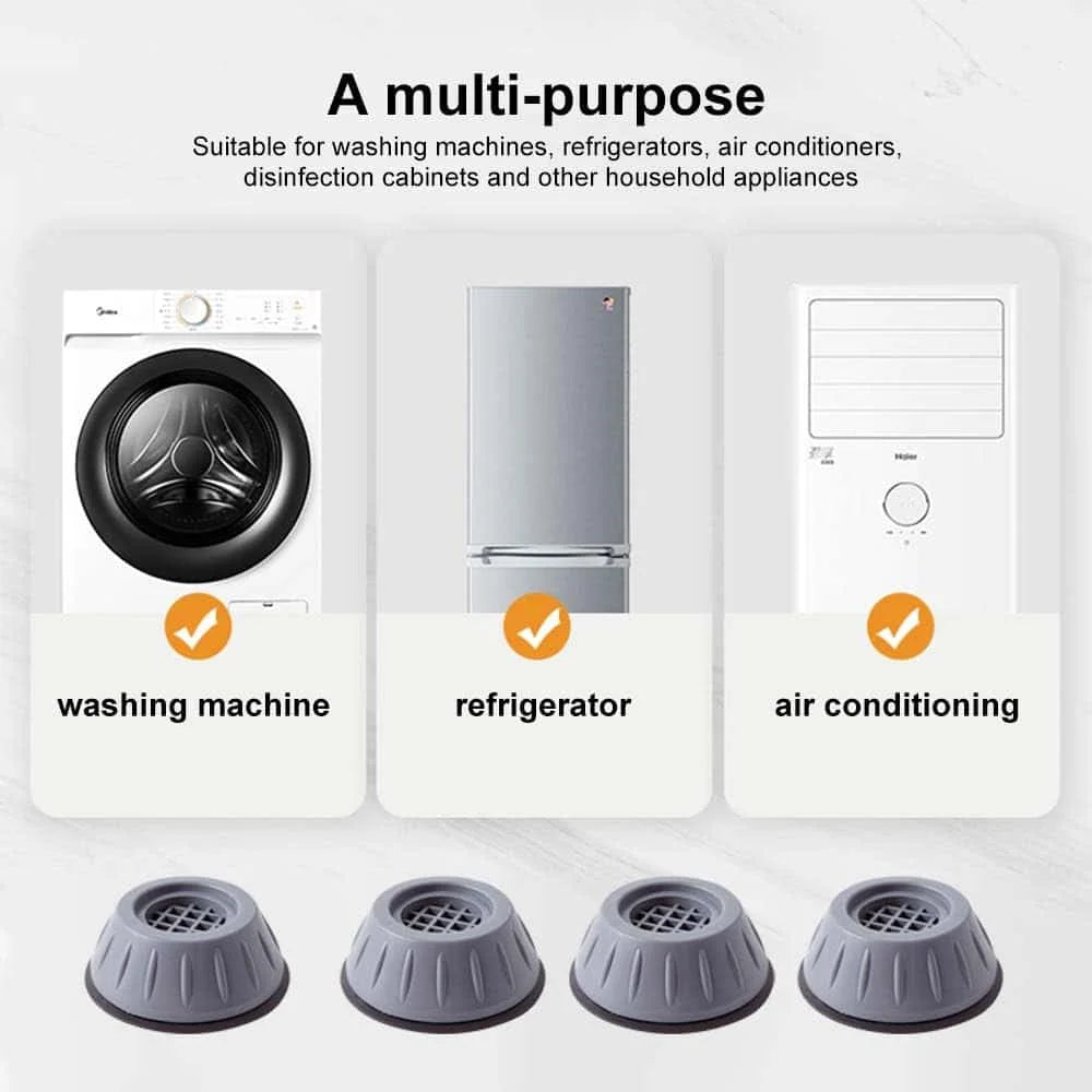 Anti-Vibration Feet Pads for Washer & Dryer – 4/8 Pcs TPU Appliance Feet Pads Babs