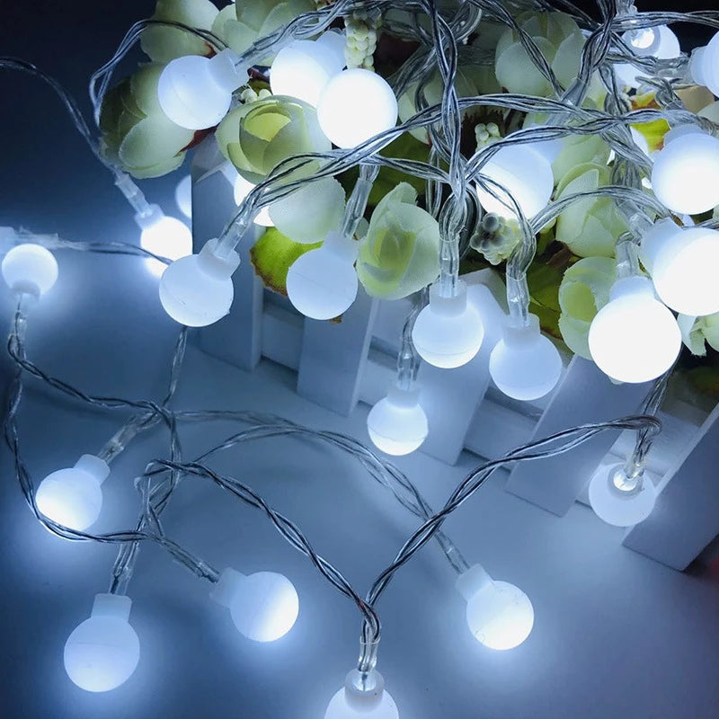 10M Ball LED Fairy String Lights – USB/Battery Garden & Party LED String Lights Babs WHITE 3M 20Leds Battery Case