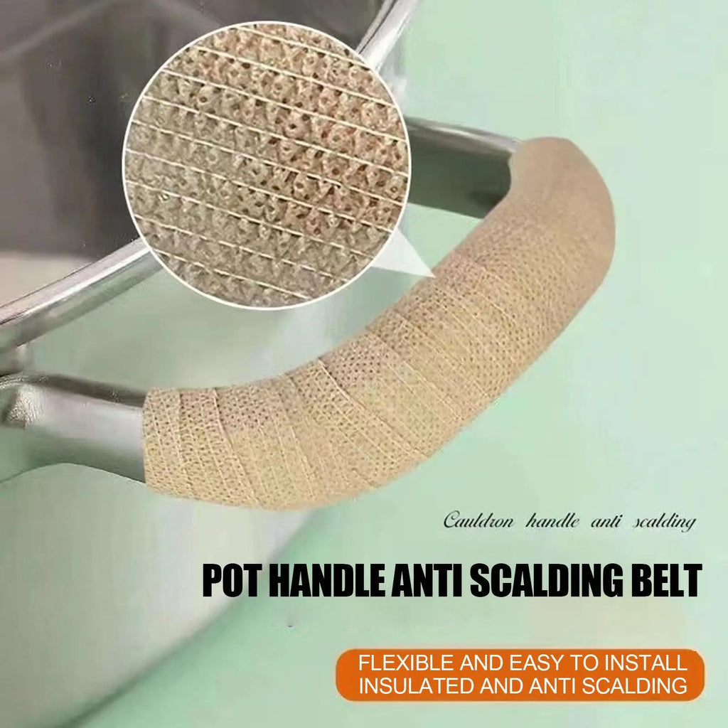 Heat-Resistant Non-Slip Pan Handle Cover Wrap | 4m Roll Pan Handle Cover Babs