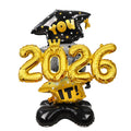 2026 Graduation Balloon Set – Doctorate Cap Foil Party Decor Graduation Party Balloons Babs A Other