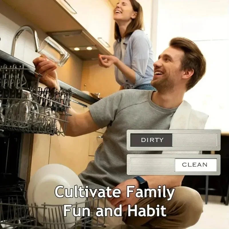 Dishwasher Clean Dirty Magnet Sign | Kitchen Fridge Organizer Fridge Magnet Sign Babs