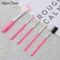 10-Piece Makeup Brush Set – Eyeshadow, Foundation & More Makeup Brush Set Babs 2sets