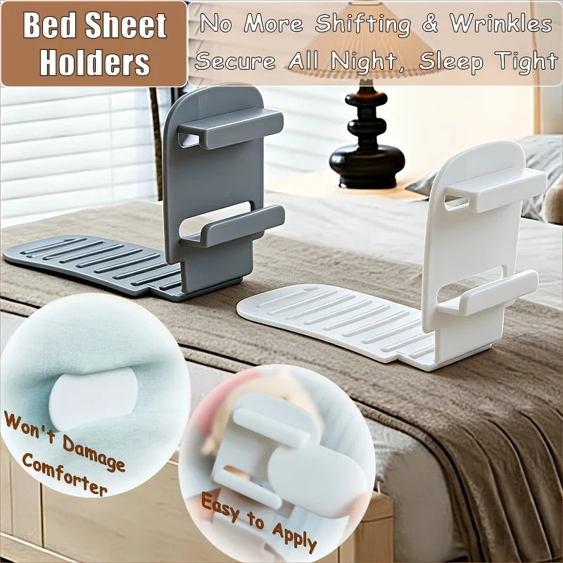 Adjustable Bed Sheet Fasteners & Anti-Slip Clips | 4/8 PCS Bed Sheet Fasteners Babs