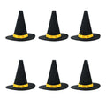 6pcs Mini Felt Witch Hats – Halloween Wine Bottle & Party Decor Halloween Party Decor Babs 6pcs