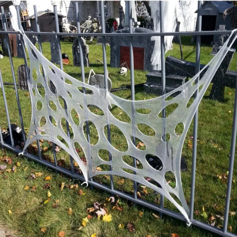 Halloween Stretchable Spider Web Cobweb Decoration Indoor Outdoor Halloween Cobweb Decoration Babs